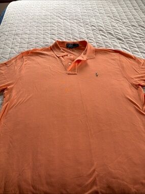 Polo by Ralph Lauren Peach/Orange Short-Sleeve Polo